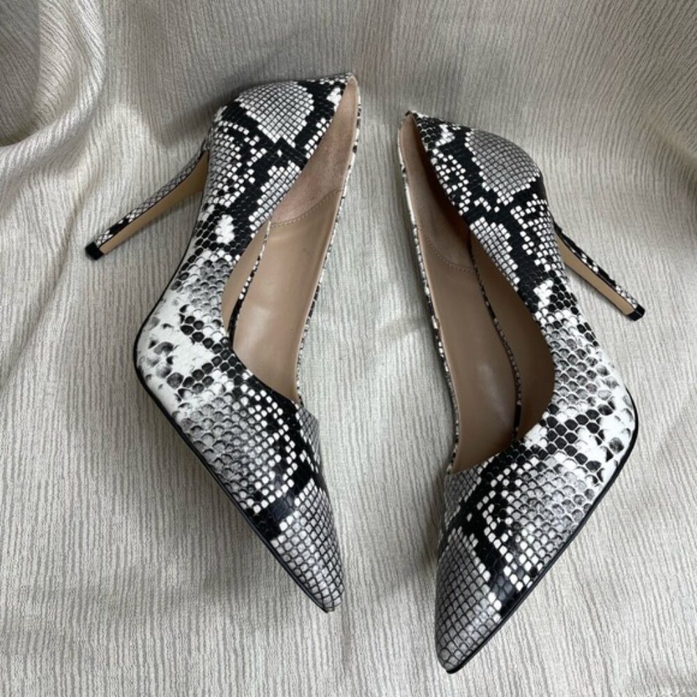 Mix No. 6 Snakeskin Print Pointed Toe Stiletto Heels size 9M